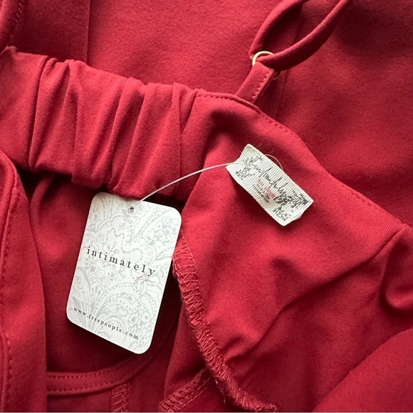 NWT Free People Probably Should Mini Dress in Holly Berry Red - Size Small - Picture 12 of 14